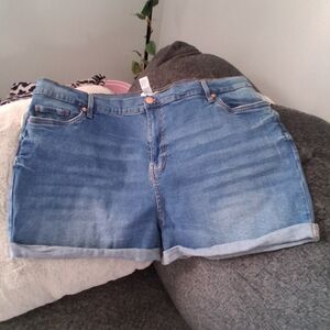 Women's Blue Denim Shorts